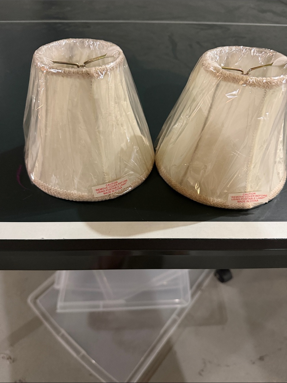 Cream Fabric Mini Lamp Shades – Set of 2
